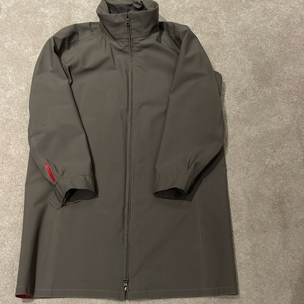 Prada Gortex shell 3-4 length rain jacket